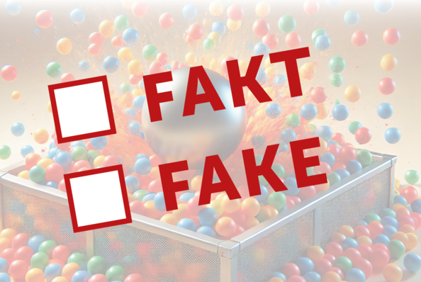 Der optimierte Alt-Text für das Bild könnte lauten: „Symbolbild zur Qualitätssicherung im SHK-Handwerk mit bunten Kugeln, die eine Auswahl zwischen ‚FAKT‘ und ‚FAKE‘ darstellen. Dies steht für die Unterscheidung zwischen fundierten Informationen und Fehlinformationen in der Sanitär- , Heizungs- und Klimatechnik.