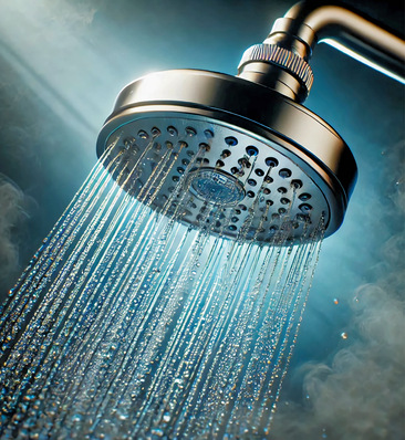 Der Anlagenmechaniker sorgt für warmes Trinkwasser, komfortabel und hygienisch.