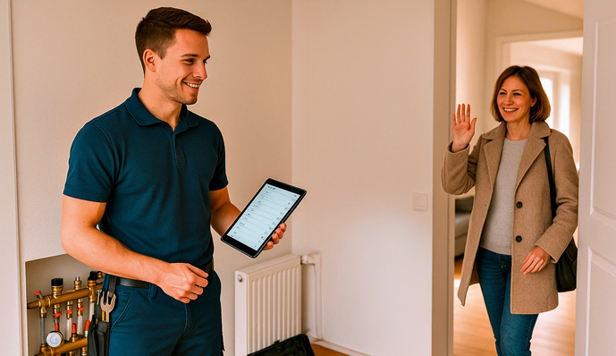 Kundenbindung entsteht vorwiegend durch Vertrauen in die Leistung des Monteurs.