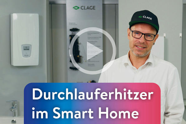 Im Fokus der neuen Videoserie von Clage steht der neue E-Moduldurchlauferhitzer ISX und dessen Einbindung in moderne Smart-Home-Umgebungen.