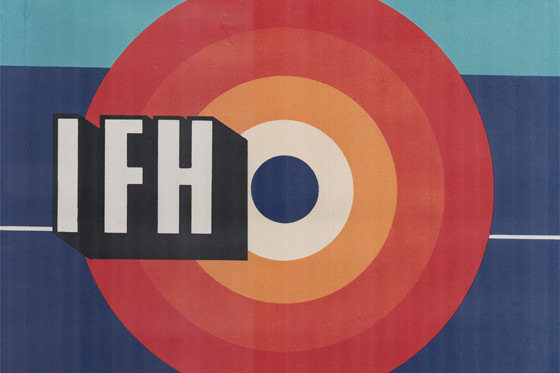 So sah das erste Plakat der IFH 1976 aus.