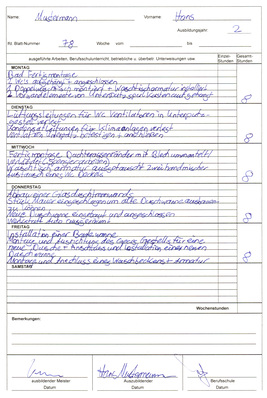 BERICHTSHEFT Themen SBZ Monteur