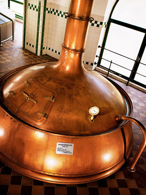 Zur Bierherstellung, hier die Sudpfanne der Brau Union Österreich, wird 
ebenfalls gerne Dampf eingesetzt
(Bild: Pressebox)
