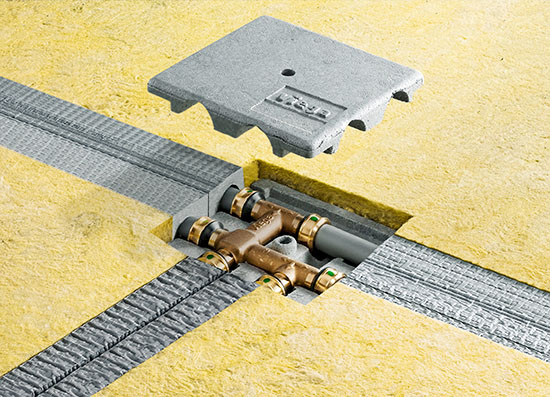 Speziallösungen bringen Ordnung und Professionalität in die Art der 
Rohrdämmung
(Bild: Viega)
