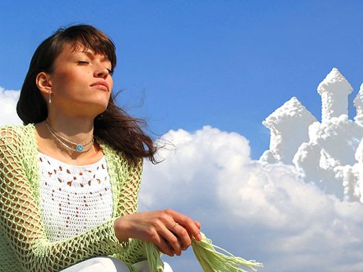 Um sich selbst wieder runterzubringen kann man ruhig mal ein Luftschloss 
bauen
(Bild: thinkstock)
