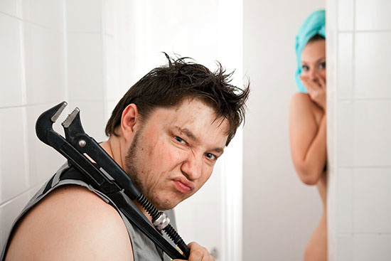 Peinlich! Hätte er doch nur angeklopft...
(Bild: thinkstock)
