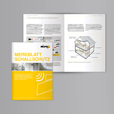 Das Merkblatt Schallschutz ist die ideale, weil umfassend informierende 
Arbeitsunterlage zu akustischen Anforderungen an Anlagen und Gebäuden. Bild: 
Missel
