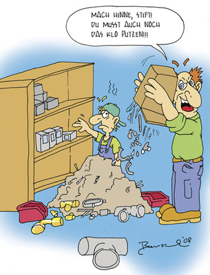 Mobbing kann die Beziehung zwischen Lehrling und Geselle belasten
