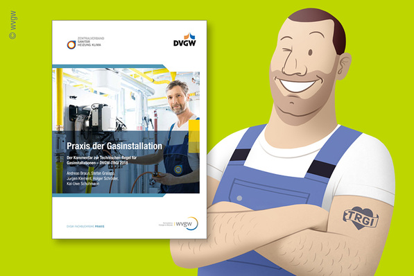 *Das DVGW Arbeitsblatt G 600 / TRGI 2018 ist ab sofort erhältlich. Damit 
verliert die Ausgabe von 2008 ihre Gültigkeit! Bild: DVGW*
