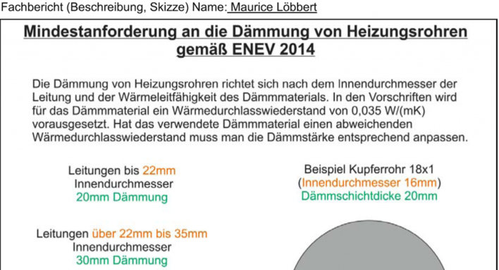 Shk vorlagen fachberichte Anlagenmechaniker Shk